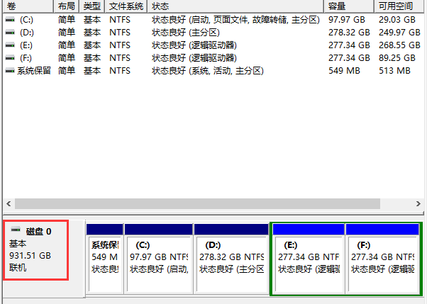 查看电脑磁盘是动态磁盘还是基本磁盘