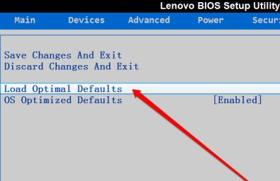 选择“Load Optimized Default”