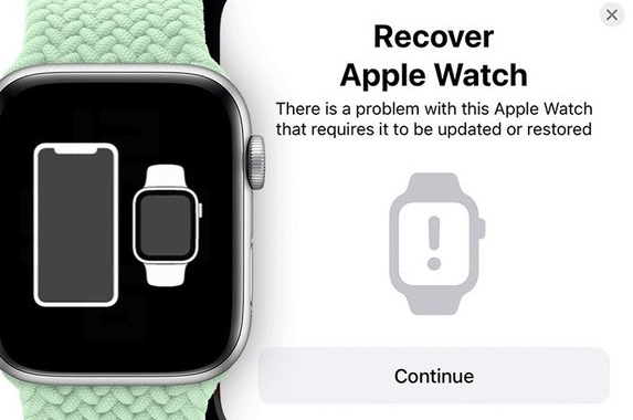 用户可以使用iPhone恢复Apple Watch固件