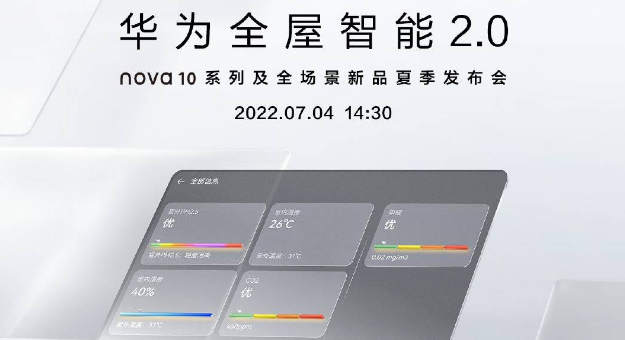 华为全屋智能2.0将于7月4日正式发布